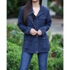 Women's Tencel Utility Jacket With Pockets And Hood - Nostalgia - 3 of 3