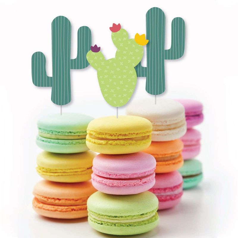 Big Dot of Happiness Prickly Cactus Party - DIY Shaped Fiesta Party Cut-Outs - 24 Count, 3 of 8