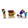 Enesco 3.0 Inch Poinsettias For Sale Original Snow Village Village Accessories - 3 of 3