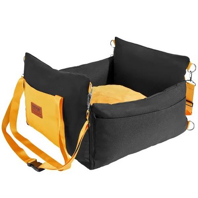 ZAKAPAWS Car Travel Dog Booster Seats, Portable And Breathable Pet Seats Dog Carrier With Seat Belt, Travel Safety Lookout Dog Booster Seat 16-in