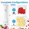 Aoibox Vacuum Sealer with Visible Tank, Handheld Sealer Machine with 30 Reusable Bags for Extended Freshness, Wireless & Portable in White - 4 of 4