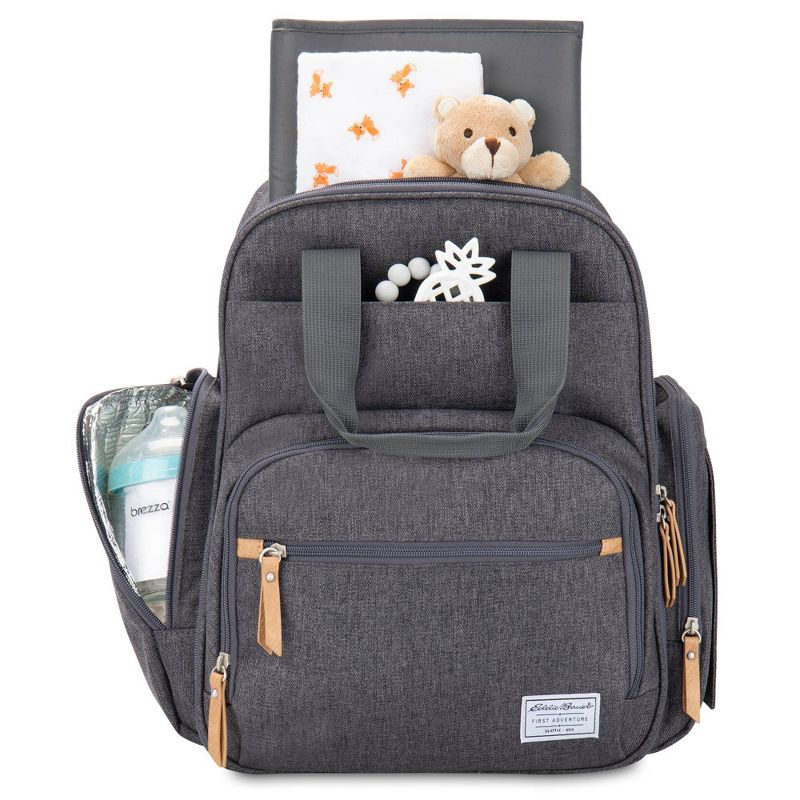 Eddie Bauer Canyon Summit Convertible Diaper Bag Backpack - Gray, 3 of 12