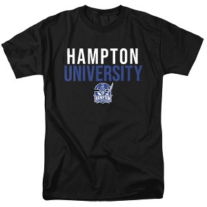 Men's Hampton University Official Stacked T-Shirt - 1 of 4