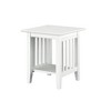 AFI Furnishings Mission End Table Set of 2 WH - 3 of 4