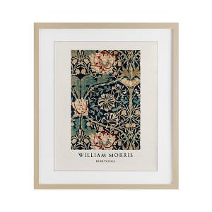 Stupell Industries William Morris Honeysuckle Pattern Framed Print Under Glass Art - 1 of 4
