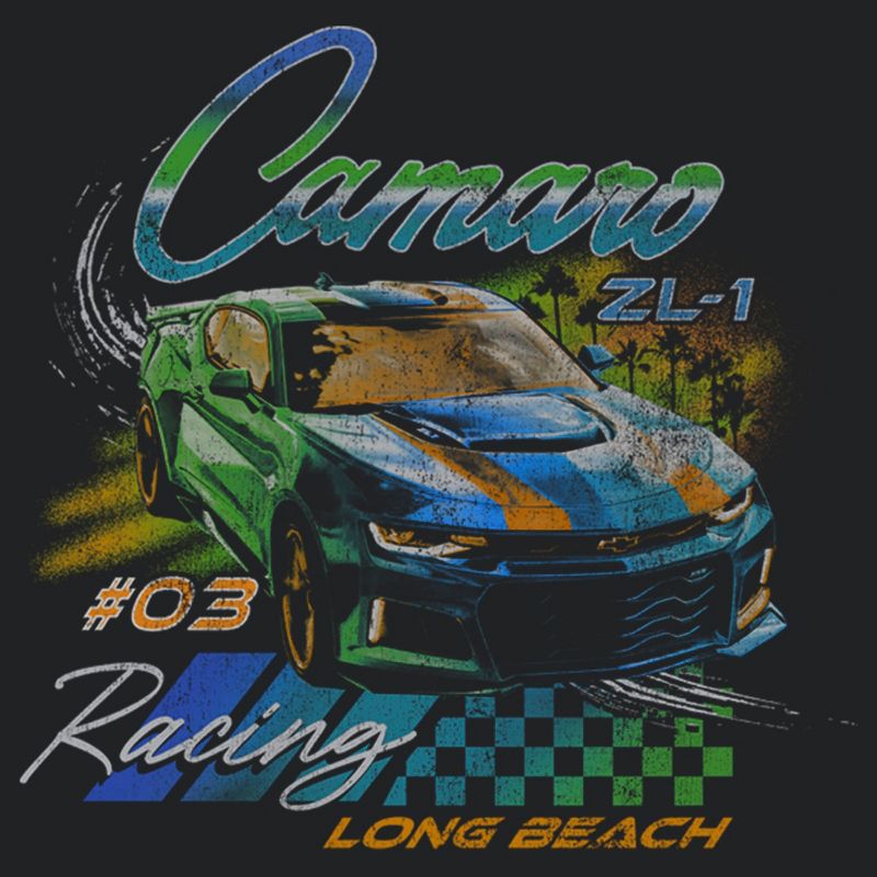 Women's General Motors Camaro Long Beach Racing Racerback Tank Top, 2 of 5