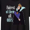 Women's - Disney Princess - Fairest of Them all Obvs Oversized Graphic T-Shirt - 2 of 4