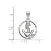 Black Bow Jewelry Sterling Silver Delta Gamma Greek Life Medium Pendant - 2 of 3
