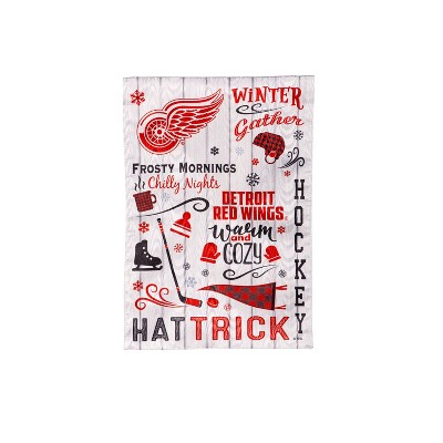 Evergreen Detroit Red Wings Garden Flag 12 x 18 Inches Indoor Outdoor Decor