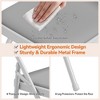 Upholstered Folding Chair Set, Portable Dining Chair with Metal Legs & Non-Slip Feet Pads, Commercial Chairs for Home Office Party - 2 of 4