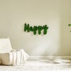 PAGED Eco-Friendly Preserved Moss Metal Wall Art, Wrought Iron Frame Wall Decor, Dynamic Letter Arrangement Framed Wall Art for Living Room - 2 of 4