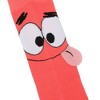 Spongebob Squarepants Spongebob & Patrick Faces With 3D Tongues Men's Casual Crew Socks - 4 of 4