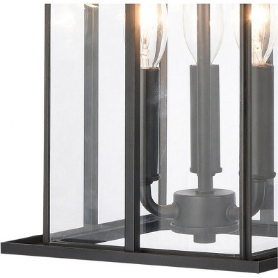Oak Park Matte Black Aluminum 3-Light Outdoor Pendant