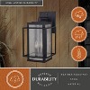 VAXCEL Hyde Park Dusk to Dawn Bronze Mission Outdoor Wall Light Lantern Clear Glass - 3 of 4