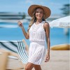 Women's Button Front Mini Length Cover Up Dress - Cupshe - 3 of 4