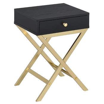 End Table Black Brass - Acme Furniture