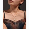 Clotth 15.74+1.96 inch Mysterious Water-Drop Shell Pendant Choker - Stainless Steel Plated with 18K Gold, Minimalist Luxury Necklace for Women - 4 of 4
