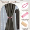 Unique Bargains Cotton Hand-Woven Decorative Drape Curtain Tiebacks with Wood Club - 3 of 4