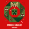 Girl's Minecraft Creeper Holiday Wreath T-Shirt - image 2 of 4