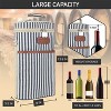 OPUX 2 Bottle Wine Carrier Tote, Insulated Leakproof Cooler Bag, Portable Case Travel Picnic BYOB Beach Christmas Gift - 3 of 4