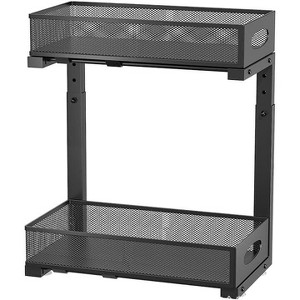 Coucheta Under Sink Organizer, 2-Tier Pull Out Cabinet Organizer with Sliding Drawers & Adjustable Height, Kitchen Bathroom Storage Rack - 1 of 4