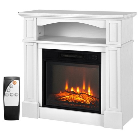 Costway 26 Electric Fireplace Heater with Remote Control and Realisti – US  Fireplace Store