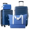 BEAFUP 2-Piece Luggage Set with Expandable Spinner Wheels ABS Lightweight Suitcase with TSA Lock - 20", 24" for Travel - 2 of 4