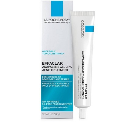 La Roche Posay Unscented Effaclar Adapalene Topical Retinoid Oil Free Acne Treatment - 1.6oz