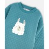 Deux par Deux Girl Quilted Tunic Dress Turquoise Blue - 4 of 4