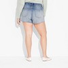 Women's Mid-Rise Curvy Cut-Off Denim Shorts - Wild Fable™ - 3 of 3