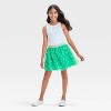 Girls' St. Patrick's Day Tutu Skirt - Cat & Jack™ Bright Green - image 3 of 3