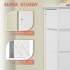 WOWLIVE 9 Dresser, Chest of Drawers with Wide 39'', Easy-Pull Fabric & Wood Dressers with Top - 4 of 4