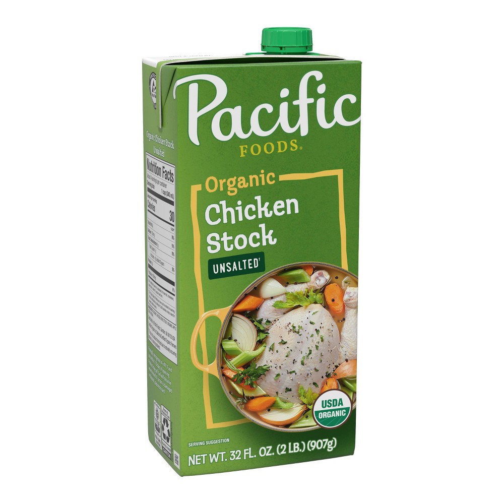 UPC 052603056311 product image for Pacific Foods Gluten Free Organic Unsalted Chicken Stock - 32oz | upcitemdb.com