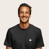 Dalix Cappuccino Embroidered Cotton Relaxed Boxy Fit Short Sleeve Crewneck Tee Shirt Mens - 3 of 4