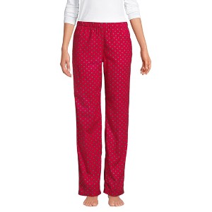 Lands' End Women's Print Flannel Pajama Pants - 1 of 4