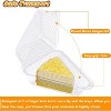200 Pcs Cake Slice Containers with Lids, Clear Plastic Hinged Cheesecake Containers - 4 of 4