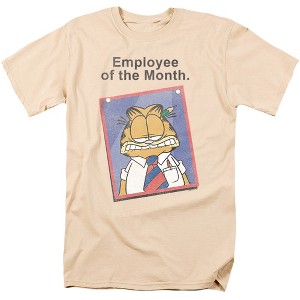 Garfield Employee Of The Month Adult T-Shirt Cream - 1 of 4