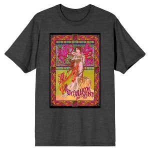 Janis Joplin Avalon Ballroom Crew Neck Short Sleeve Men's Black T-shirt - 1 of 3