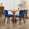 NicBex Dining Chair Set of 2 Modern Velvet Fabric Kitchen Chairs with Tufted Backrest for Dining Room - 4 of 4