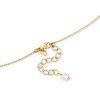 Ross-Simons Italian Red and Pink Murano Glass Heart Necklace in 18kt Gold Over Sterling - 3 of 4