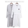 Linum Home Textiles 100% Turkish Cotton Unisex Smyrna Hotel/Spa Embroidered Robes - Pumpkin Head - 3 of 4
