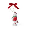 Spode Christmas Tree Skating Teddy Bear Ornament - 3 of 4