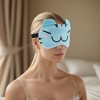 Unique Bargains Soft Cartoon Sleep Mask W-Mouth Light Blue 1 Pc - 2 of 4