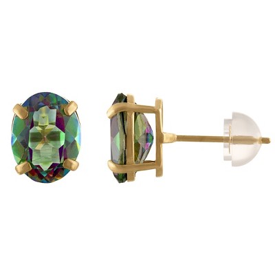 Designs By Gioelli 14K Yellow Gold Mystic Topaz Stud Earrings