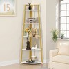 MAYEERTY 5-Tier Corner Shelf, 70" Tall Corner Ladder Shelf Small Bookshelf - 2 of 4