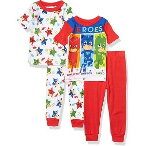 PJ Masks Toddler Boys' 4-Piece Cotton Pajama Sets, Size 2T - 1 of 4