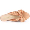 Allegra K Women's Slip-on Bow Chunky Heel Slide Sandals - 4 of 4