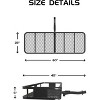 60" x 20" x 6" Hitch Mount Cargo Carrier, 500 Lbs Heavy Duty Folding  Hitch Cargo Basket with 15 Cubic Feet Waterproof Cargo Bag(59" x 20" x 22") - 4 of 4