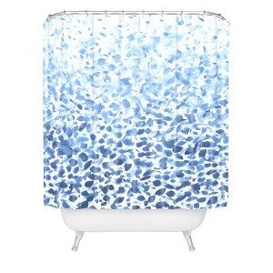 Orara Studio Pastel Striped Shower Curtain Blue - Deny Designs - 1 of 3