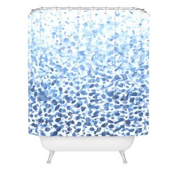 Orara Studio Pastel Striped Shower Curtain Blue - Deny Designs